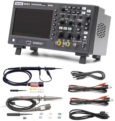Hantek DSO2D10 Digital Storage Oscilloscopio 100MHz Larghezza di banda 2CH Doppio Canale 1GSa/s 8M Profondità di Memoria con 1CH Generatore di Forma D'onda