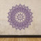Opprxg Home Wanddekoration Vinyl Aufkleber Mandala Blume Yoga Aufkleber Kunst Böhmische Wohnzimmer Dekoration 80x80cm