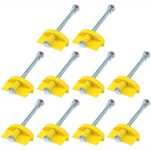 ANCLLO 10 Pack Wall Tile Leveling System Portable Tiles Height Adjustable Locator Fixed Lifting Tool