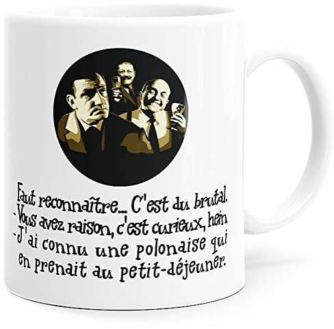 Luigi Collection Mug Humour Audiard. Tontons flingueurs Brutal Tasse Message drôle Cinéma Citation Culte. Idée Cadeau Original Film pour Ami Collègue Frère Père Mère pour Anniversaire Noël Fête.