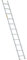 DRABEST PRO Serie Anlegeleiter Aluminium-Stufenleiter - 11 Stufen - mit Leiterhaken - Tragfähigkeit 150 kg - Anti-Rutsch-Füße, Leichtes Gewicht, korrosionsbeständig - EN131