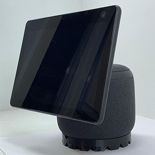 3D Cabin Echo Show 10 Ständer - Schwarz, Plastik, Netzstecker-Schutz