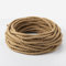 Vecys LED Lighting Cable Textil Vintage Trenzado de Cuerda de Cáñamo 20M,2 Núcleos,0,75 mm² para Colgar Lámparas, Accesorios de Lámpara