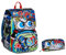 SJ Gang Faces Ausziehbarer Rucksack, Blau, Schule & Freizeit Face Stifthalter, blau, Schule & Freizeit