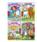 Schnooridoo 4 x Zauberblock, A7 mit je 24 Blatt, Motiv Tiere/Prinzessin/Pferde/Meerjungfrau Mitgebsel Einschulung Schultüte Adventskalender Gastgeschenk