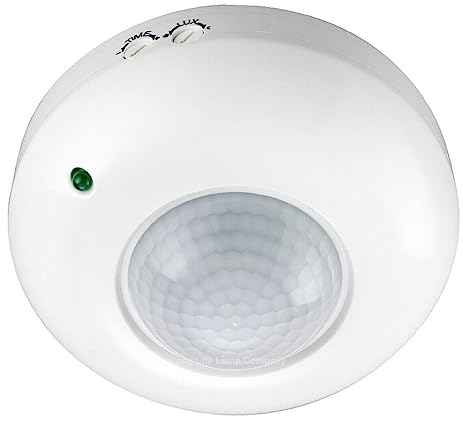 RANRAO 360 Degree Ceiling Mount Occupancy Sensor, 10-240V PIR Motion Sensor Switch, Surface Mounted Occupancy Sensor PIR Motion Detector Security Sensor Light Auto Switch, 110~240V