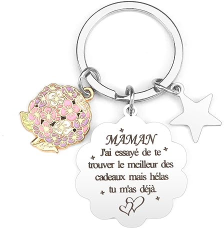 Cadeau Maman, Cadeau Fete des Meres, Cadeau Anniversaire Maman, Porte Clef Maman, Cadeau pour Maman, Idee Cadeau Maman,Idées Cadeaux Maman Original Maman Porte Clé Personnalisable Maman Noel Utile