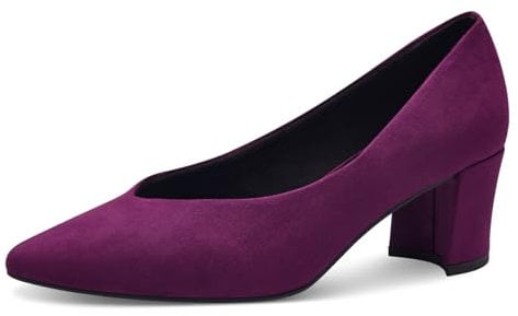 MARCO TOZZI Damen Pumps Spitz Vegan, Rosa (Grape), 39 EU
