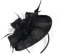 PJQUEKAIPJ Fascinator für Damen, Nachahmung Sinamay-Feder, Teeparty, Pillbox, Blume, Derby-Hut, Schwarz , Size fits all