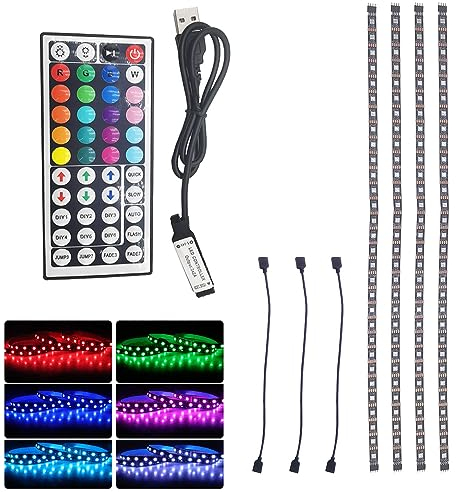 5V 5050 RGB LED Streifen Licht USB mit 44key Fernbedienung 4 Pre-Cut 0.5m/2m Lichter Band TV Hintergrundbeleuchtungen Urlaub Dekoration Schwarz PCB