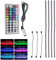 5V 5050 RGB LED Streifen Licht USB mit 44key Fernbedienung 4 Pre-Cut 0.5m/2m Lichter Band TV Hintergrundbeleuchtungen Urlaub Dekoration Schwarz PCB