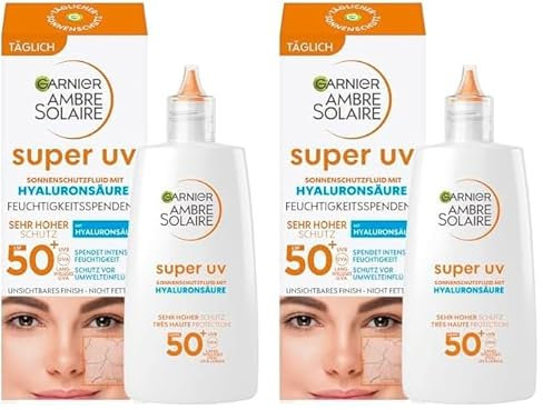 Garnier Antioxidatives Super UV-Sonnenschutz-Fluid mit LSF 50+ Set mit 2