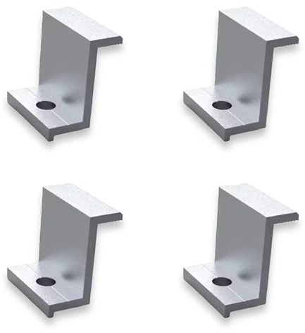 NELI 4er-Set Halterung (Endklemme) für Solar- / PV-Modul, Befestigungsklemme, Solarklemme, PV-Halterung, Modulhalterung (30mm)