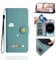 Jeffene Coque Portefeuille pour Samsung Galaxy S9 (5,8),Étui à Rabat Housse en Cuir,Chat Pochette Carte Magnétique de Protection Cover Case Antichoc pour Samsung Galaxy S9,Vert