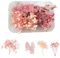 KSJEHW Flores Secas, Flores Preservadas Naturales, Flores Secas Decoracion Varias Flores Secas Mezcladas Flores Secas Resina Epoxi para Velas Decoración Resina Álbumes Recortes Manualidades(rosa)