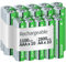 Granicell 20 Pcs AA AAA Rechargeable Batteries, 10 x AA 2800mAh High-Capacity and 10 x AAA 1100mAh High-Capacity, 1.2V Ni-MH Battery, Rechargeable Up to 1300 Times