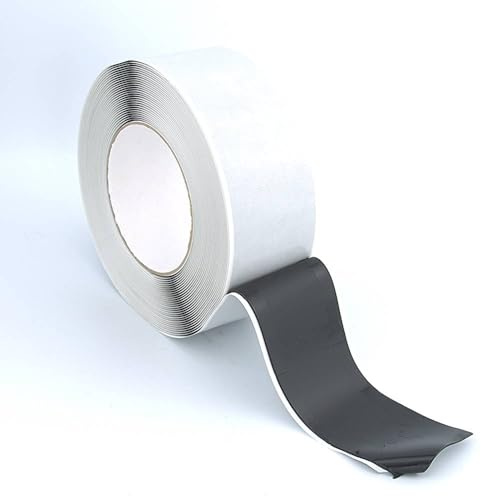 Black Butyl Membrane Jointing & Sealing Tape 50mm x 1mm x 10m – Waterproof Butyl Tape for Roofing, Pond Liner Repair, Damp Proofing, Window Flashing, Construction & Outdoor Sealing Applications