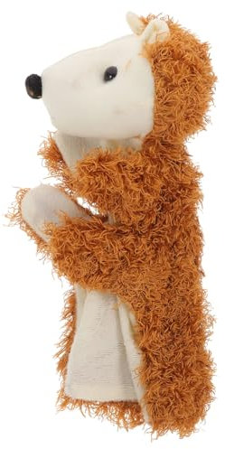 Toddmomy 1pc Cartoon Hedgehog Hand Puppet Soft Plush Puppet Toy for Toddlers Interactive Storytelling
