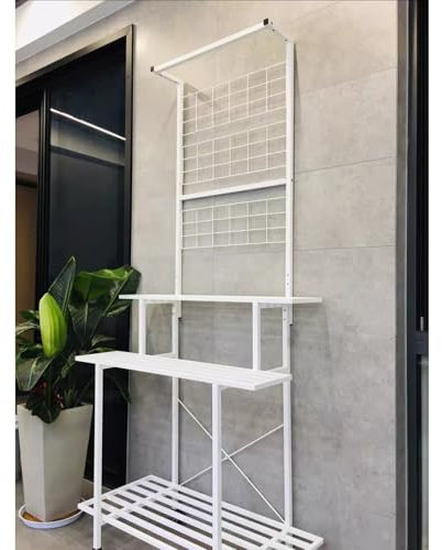 Flower Holder Stands, Plant Shelf Stand 2/3-Tier Plants Display Shelf Rack Ladder Garden Planter, Plant Corner Storage Shelf Indoors Outdoors Planter, Garden Standing Rack(Type J 90x22.2x176.5cm/2.95×