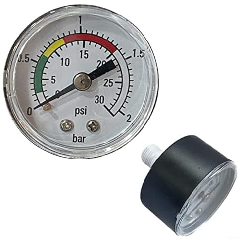Manometer für sandfilter, 0-2 bar/30 psi, Anschluss hinten, für Sandfilter für Pool