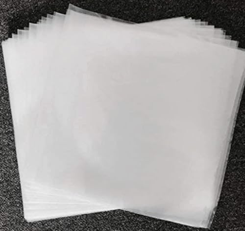 100 x 12 LP 450 gauge UV Protection Outer Vinyl Record Sleeves | Single & Double Album LP Protective Sleeve | Strong Polyethylene Archival Plastic Vinyl Record Storage Covers - UK MANUFACTURED