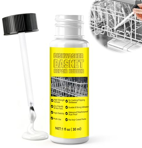 Spülmaschinenkorb Rost Reparatur, Rostschreck für Spülmaschine, 30ml (Weiß) | Rostschreck für Spülmaschine, Geschirrkorb Reparatur, Flüssige Abziehbare Gummibeschichtung, Hitzebeständig