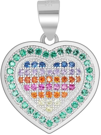 Akzent Anhänger für Damen in 925 Silber, 100% Wasserfest & Hautverträglich