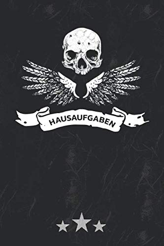 Hausaufgaben: Hausaufgabenheft Mit Platz Für Aufgaben, Stundenplan, Notizen Und Schulnoten Schülerplaner Totenkopf Cover