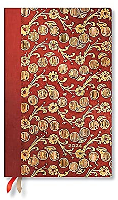 The Waves - Volume 4 (Virginia Woolf’s Notebooks) Maxi Vertical 12-month Dayplanner 2024 (Elastic Band Closure)