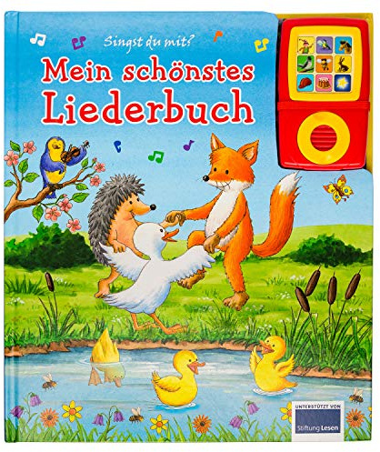 Mein schönstes Liederbuch - Pappbilderbuch und abnehmbarer Musikspieler - Liederbuch mit 15 beliebten Kinderliedern