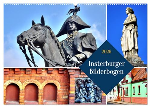 Insterburger Bilderbogen (Wandkalender 2026 DIN A2 quer), CALVENDO Monatskalender: Architektonische Sehenswürdigkeiten von Insterburg (CALVENDO Orte)