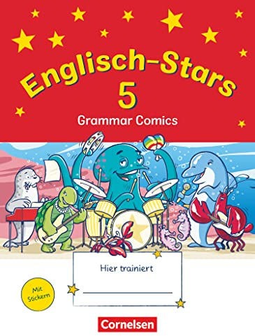 Englisch-Stars - Allgemeine Ausgabe - 5. Schuljahr: Übungsheft Grammar Comics - Mit Lösungen [Die Deckung kann variieren]