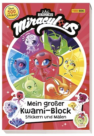 Miraculous: Mein großer Kwami-Block - Stickern und Malen: Sticker- und Malblock