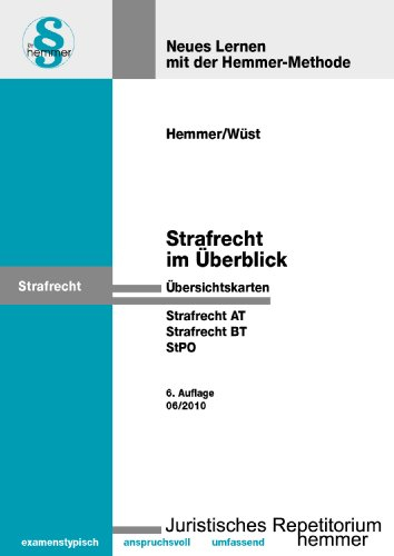 Karteikarten Strafrecht im Überblick