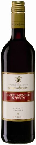 Königschaffhausen Spätburgunder Kabinett trocken Rotwein 2011 11,5% 0,75l Flasche-2011