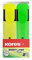 Kores TM36121 Textmarker 2er Set Bright Liner, gelb/grün