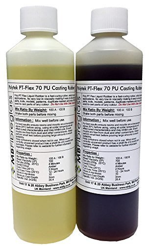 Polycraft PT Flex 70 Fast Curing Polyurethane Casting Rubber 1kg Kit