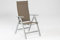 MERXX Carrara Klappsessel, Alu/Textil, verstellbar, mit Armlehnen, v. Farben Taupe