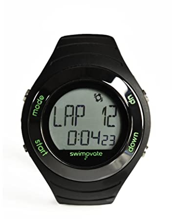 Swimovate Poolmate Live Lap Counter Swim Watch with Vibrating Alarm, Black