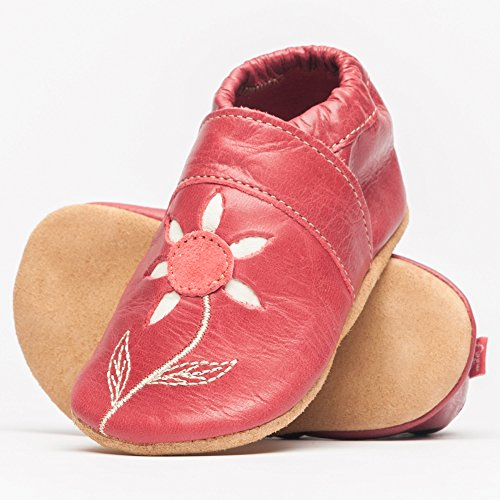 Anna und Paul Krabbel- und Lauflernschuhe - Sonnenblume erdbeere - 1048 (S - 11.5-0-5 Monate)