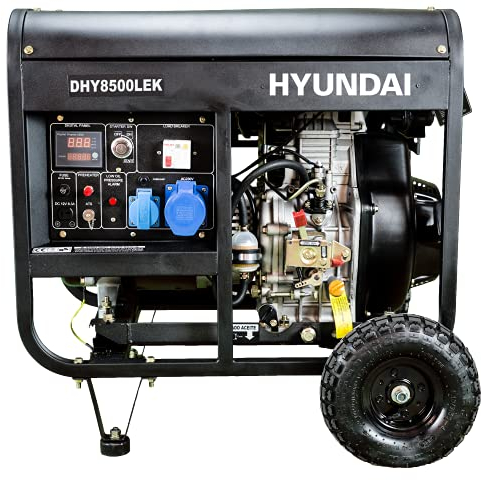HYUNDAI HY-DHY8500LEK Generador Diésel, negro