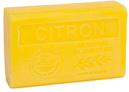 Provenzalische Seife Zitrone (Citron) mit Bio-Sheabutter (125 Gramm)