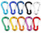 Gimars 6cm Spring-loaded Gate Light Duty Aluminum Locking Carabiner for Home, RV, Fishing, Hiking, Traveling and Keychain (10)