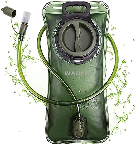 WADEO Trinkblase 2 Liter auslaufsicherer Wasserspeicher (Trinkblase ohne Reinigungsset)