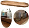 LS-LebenStil XL Deko-Tablett Mango-Holz 81cm Serviertablett Holz-Tablett Obst-Schale