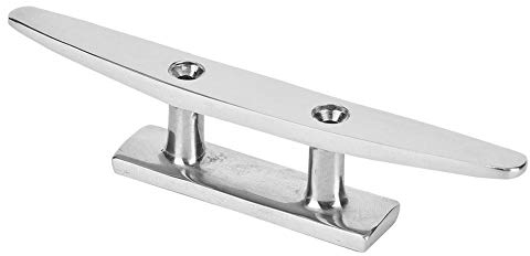 Festmacherboot Deck Cleats Bootsseil Cleats Edelstahl Open Base Cleat poliert Bootszubehör(5in), andere Befestigungselemente