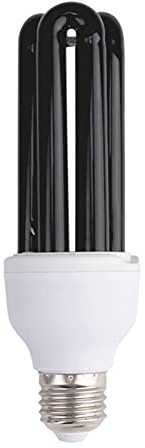 Lampadina UV Nera E27 40W, Luce di Wood UVA 365nm, AC 230V CFL Lampadina a Raggi UV per Neon Fluo Party, Vernice Carrozzeria, Festa di Compleanno, Halloween