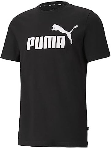 PUMA Herren Ess logo te T shirt, Puma Black, M EU