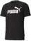 Puma Ess Logo Tee T-shirt, Black, M Uomo