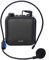 QINGTIAN Amplificador de Voz,Sistema de PA Recargable de 12 vatios (1200 mAh) con micrófono con Cable para Maestros,guía turístico y más (Negro/Rojo)